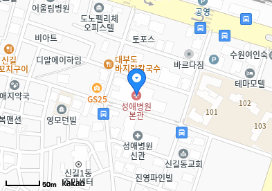 영등포 이비인후과 | 24시간 응급·야간 진료 병원 총정리 4 성애의료재단성애병원