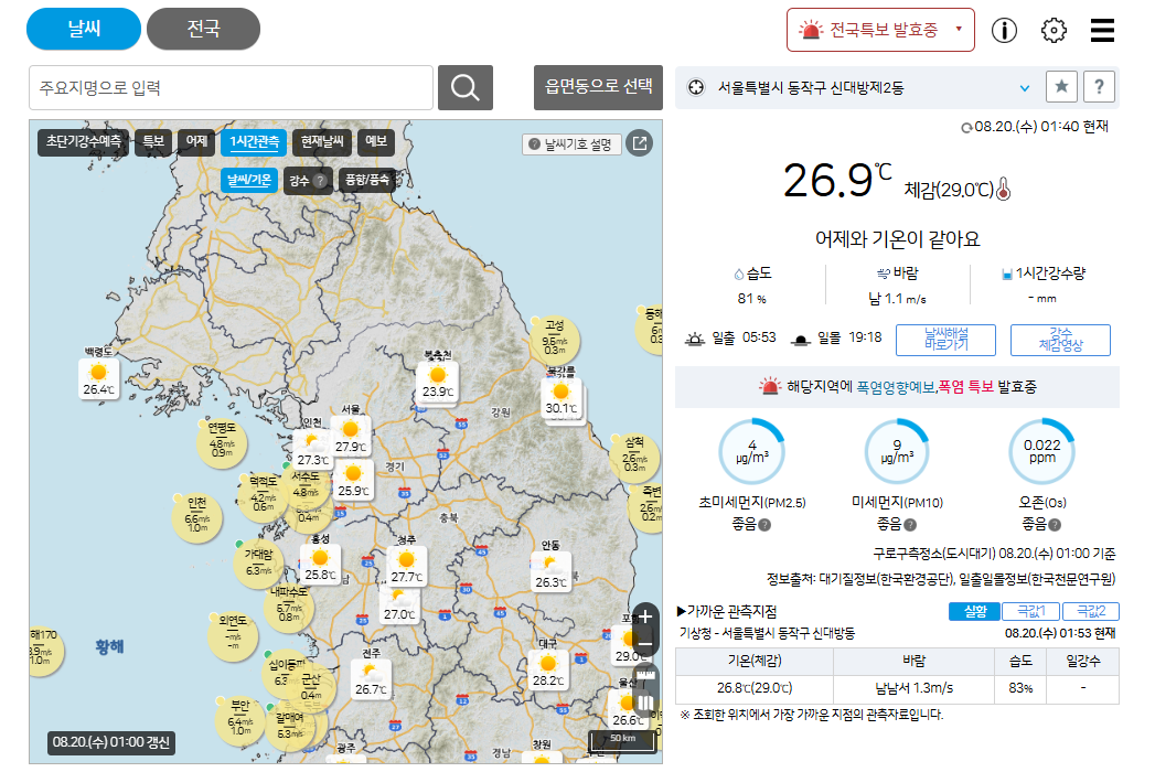 전국날씨레이더 실시간 예측 2025 활용법 (광주·세계 기상 포함) 2 전국날씨레이더 실시간 예측