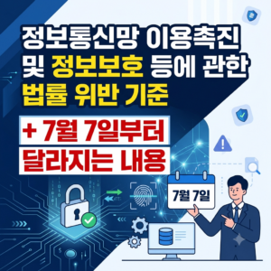 정보통신망 이용촉진 및 정보보호 등에 관한 법률 위반 기준 (+ 7월 7일부터 달라지는 내용) 1 Gemini Generated Image w2ezr5w2ezr5w2ez